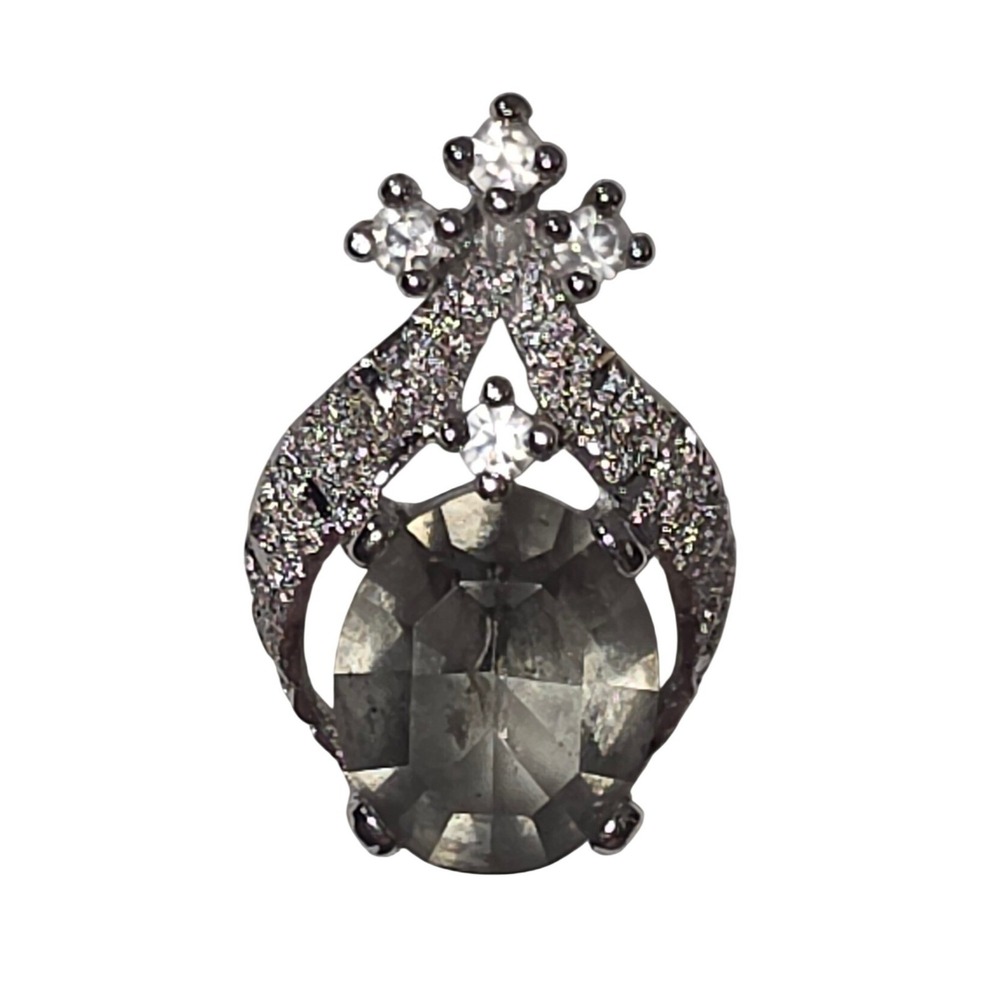 Unbranded Teardrop Pendant OS‎ Grey Fair Costume Jewelry